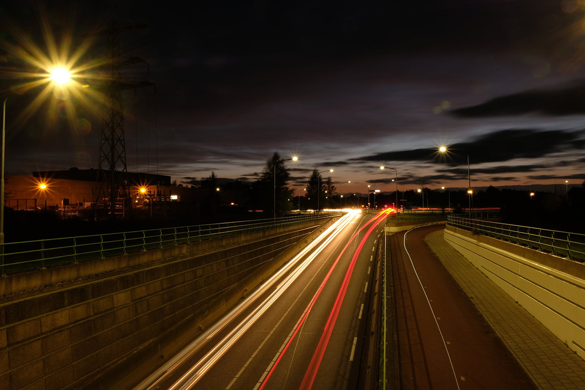 viaduct schemer nacht Hoevelaken Soest Harderwijk fotografie Amersfoort